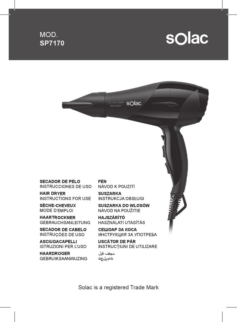 SOLAC SP7170 Manuel utilisateur