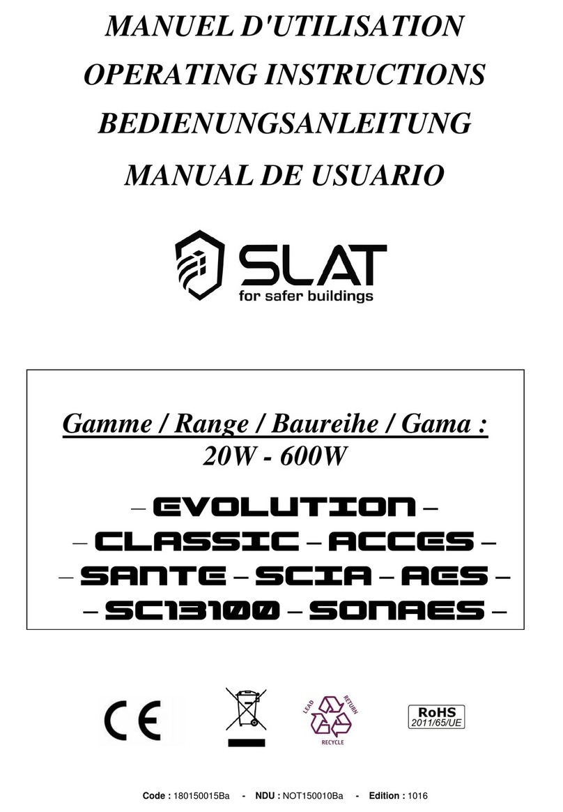 SLAT Evolution Manuel utilisateur