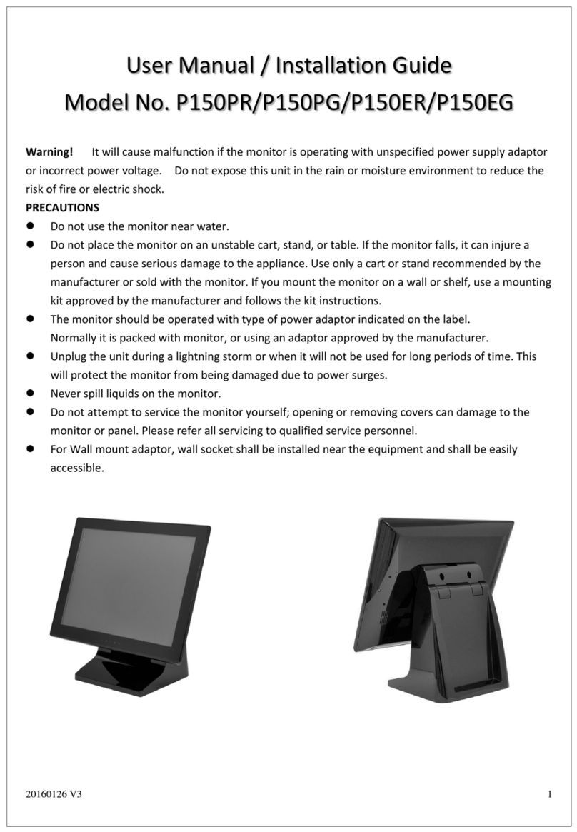 Phistek P150PR Instructions d'installation et d'utilisation Phistek P150PR Instructions d'installation et d'utilisation