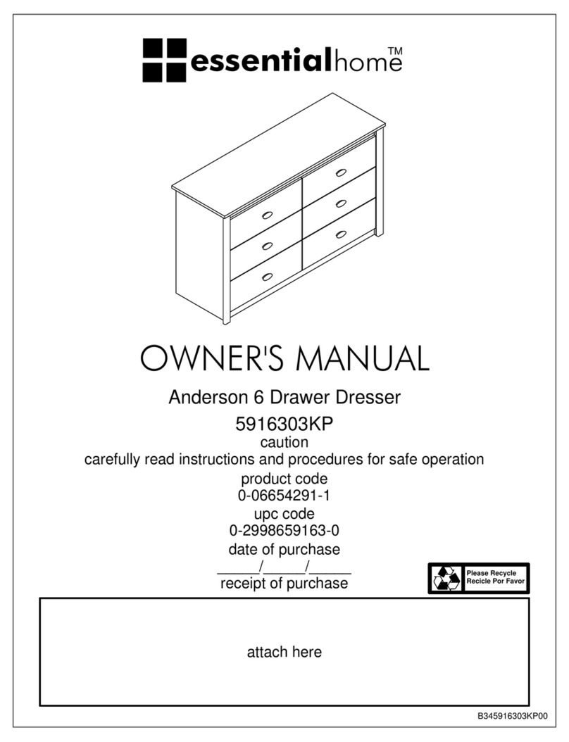 Dorel Ameriwood essential home Anderson 5916303KP Manuel utilisateur