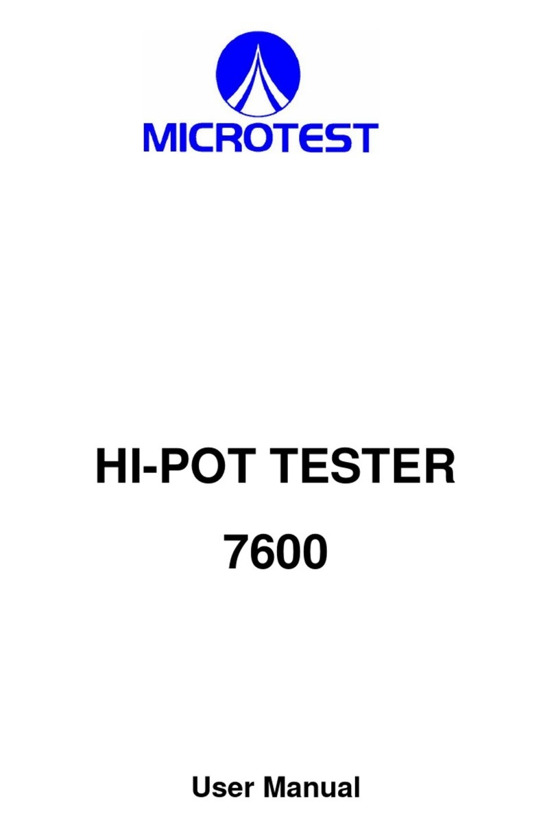 Microtest 7600 Manuel utilisateur