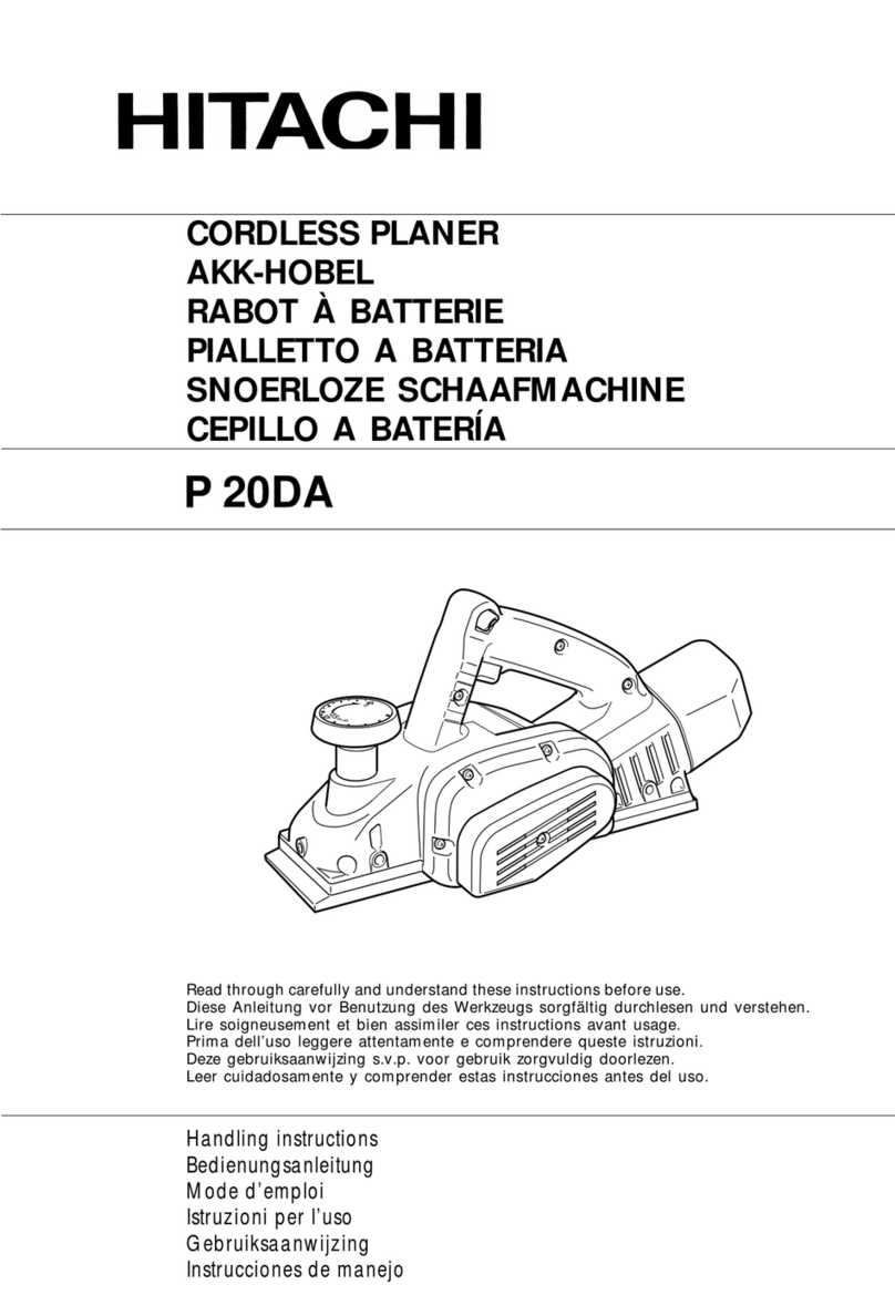Hitachi P 20DA Manuel utilisateur