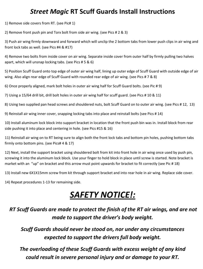 Custom Dynamics Street Magic RT Scuff Guard Guide de configuration
