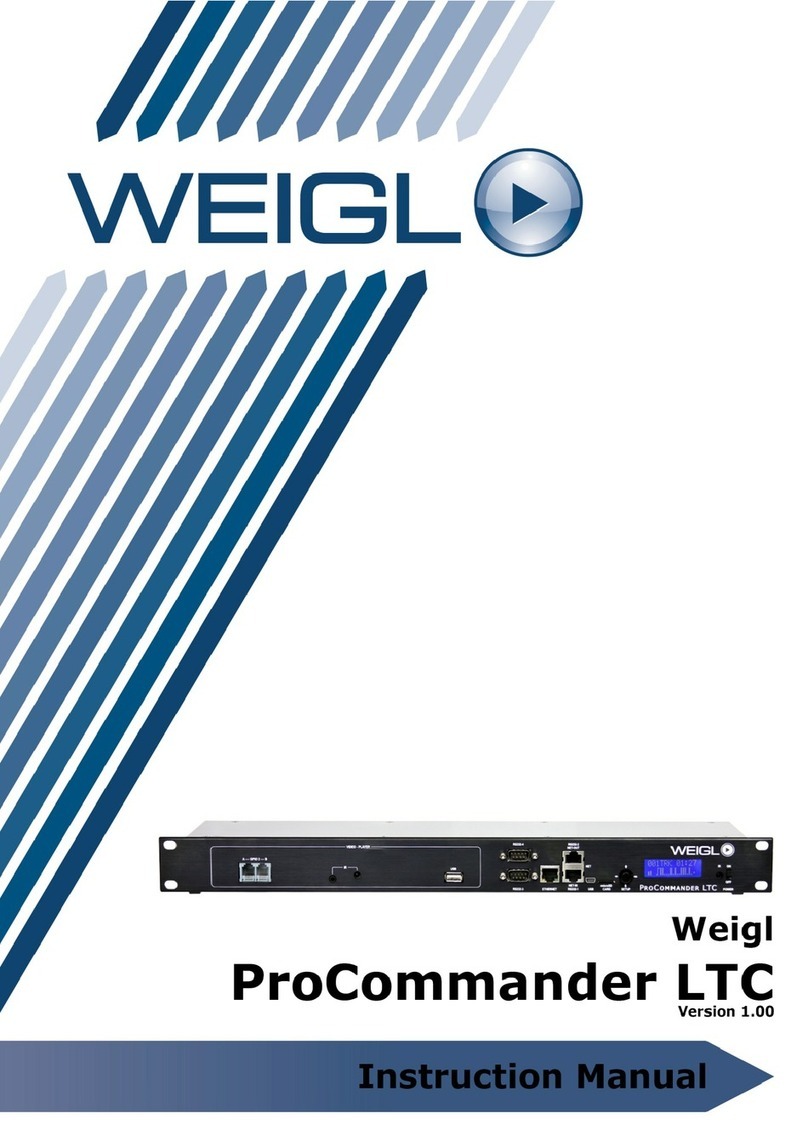 WEIGL ProCommander LTC Manuel utilisateur