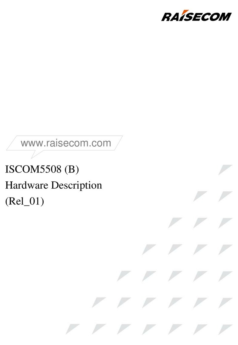 Raisecom ISCOM5508 Mode d’emploi