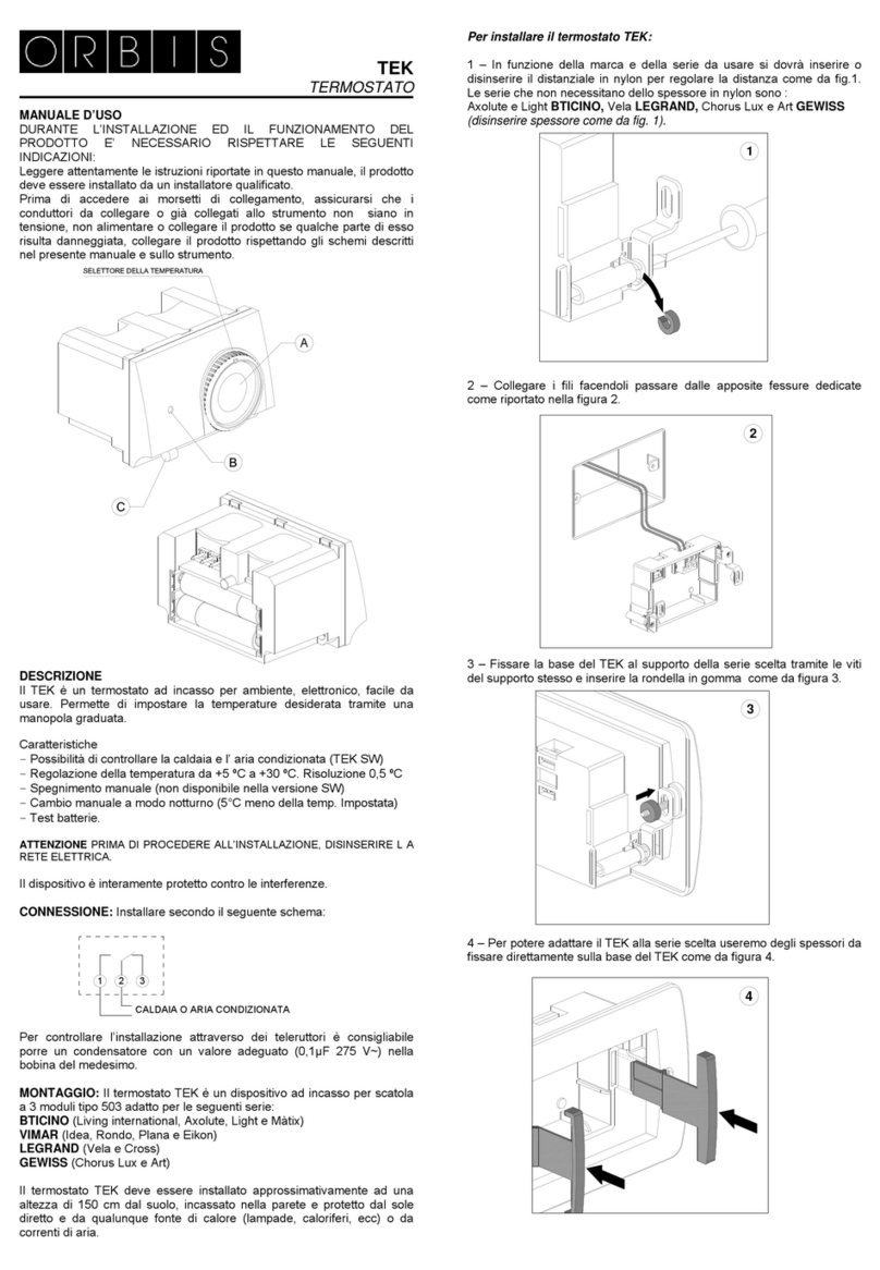Orbis TEK Manuel utilisateur Orbis TEK Manuel utilisateur