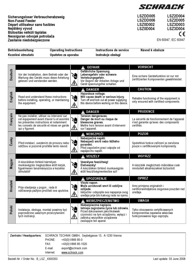 Schrack LSZDD005 Manuel utilisateur