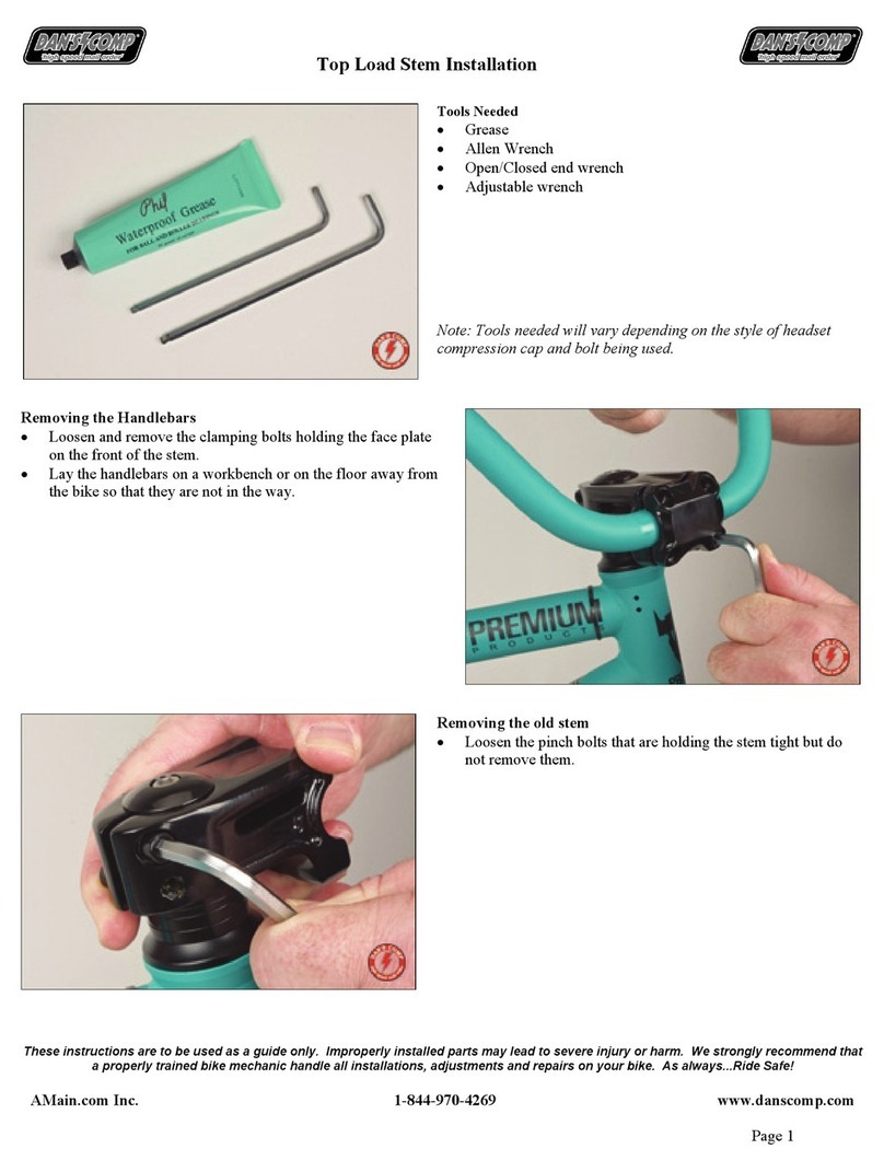 Dan's Comp Top Load Stem Manuel utilisateur