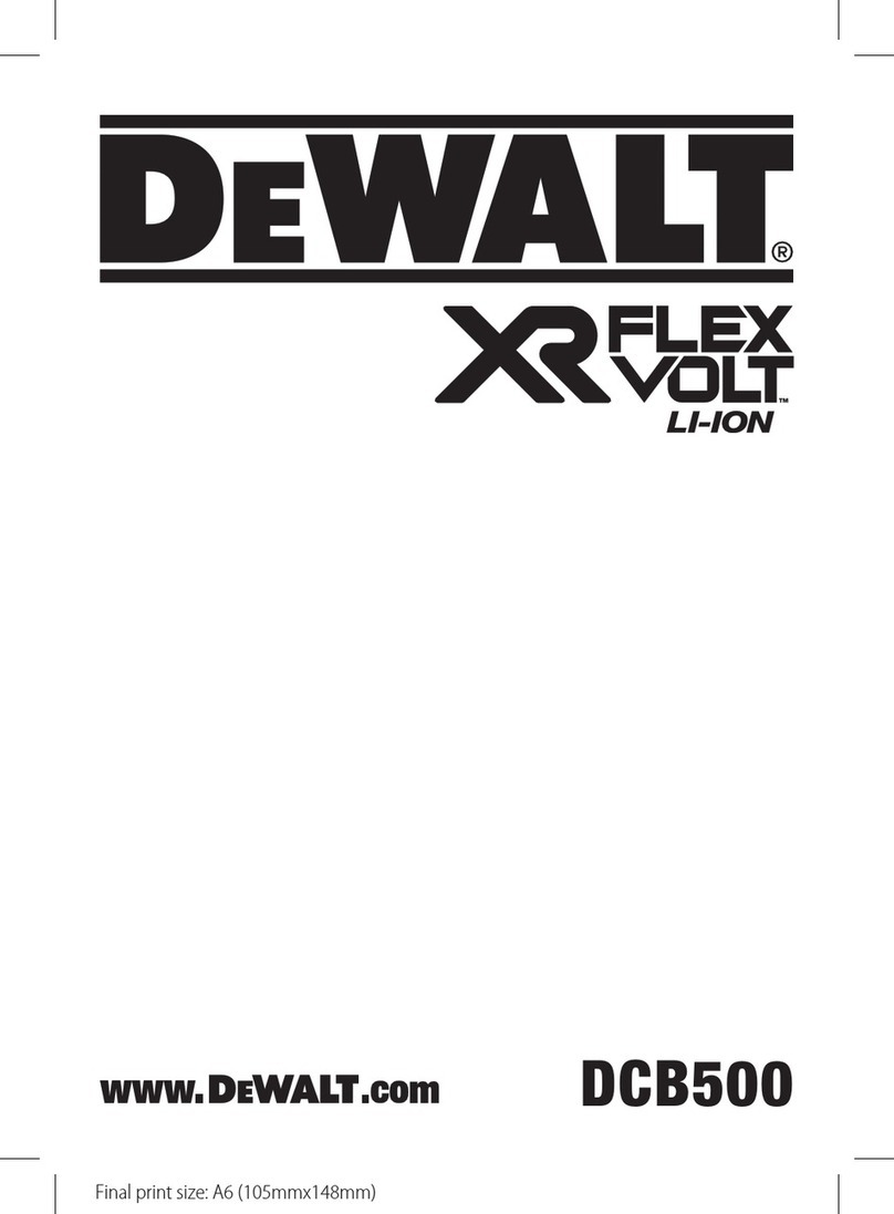 DeWalt XR FLEXVOLT DCB500 Series Manuel utilisateur