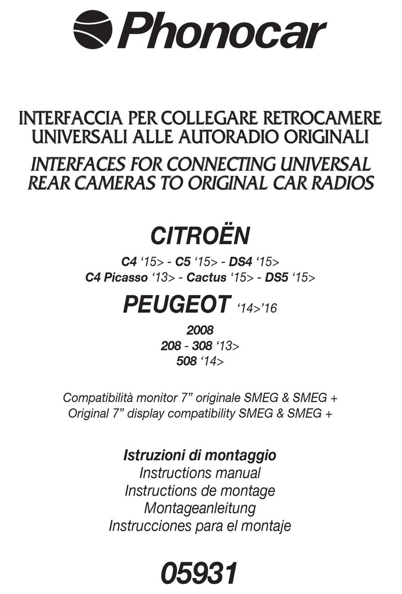 Phonocar 05931 Manuel utilisateur