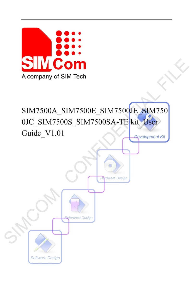 SimCom SIM7500A-TE kit Manuel utilisateur
