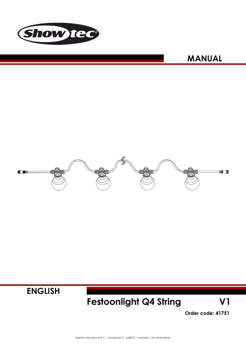 Show Tec Festoonlight Q4 String Manuel utilisateur