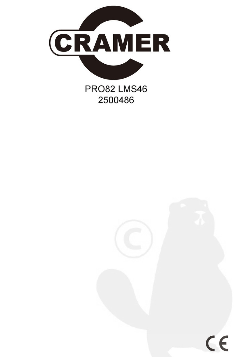 Cramer PRO82 LMS46 Manuel utilisateur Cramer PRO82 LMS46 Manuel utilisateur
