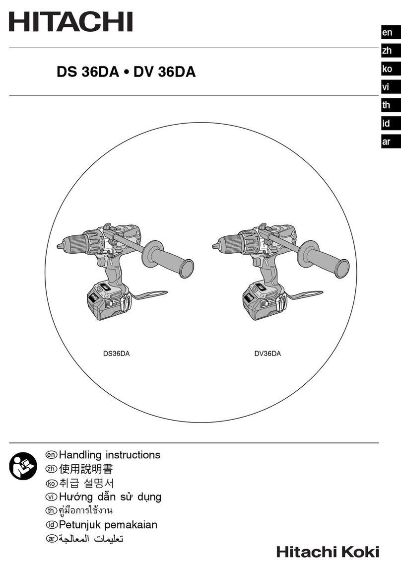 Hitachi DS 36DA Manuel utilisateur