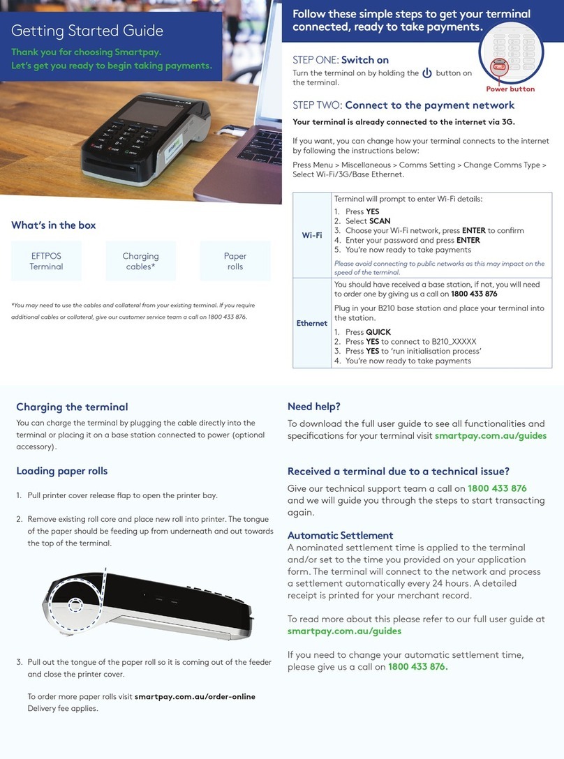 SmartPay EFTPOS Manuel utilisateur