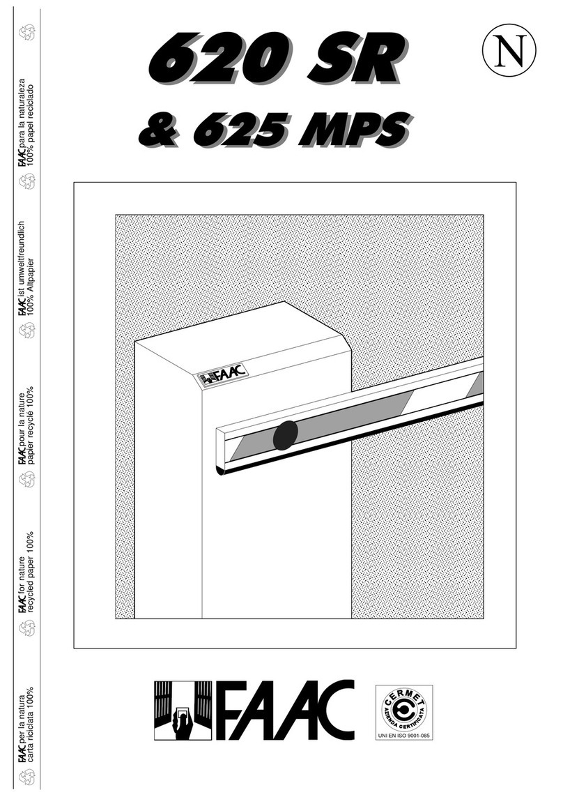 FAAC 620 SR Series Manuel utilisateur