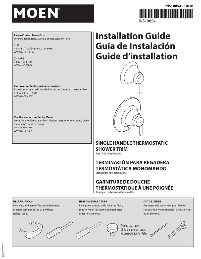 Moen SINGLE HANDLE Manuel utilisateur