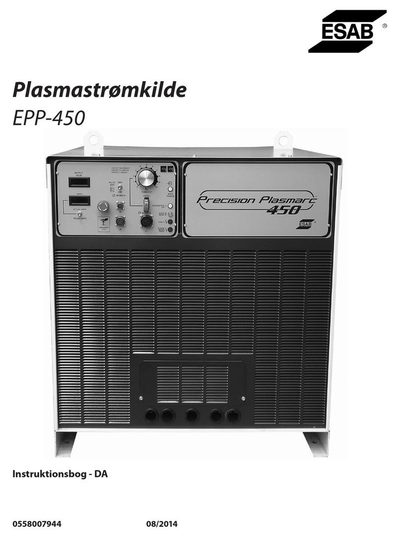ESAB Plasmarc EPP-450 Manuel utilisateur