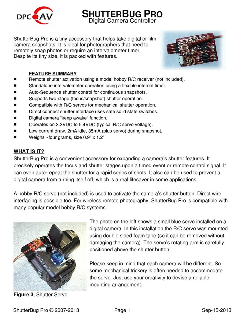 DPCAV ShutterBug Pro Manuel utilisateur DPCAV ShutterBug Pro Manuel utilisateur