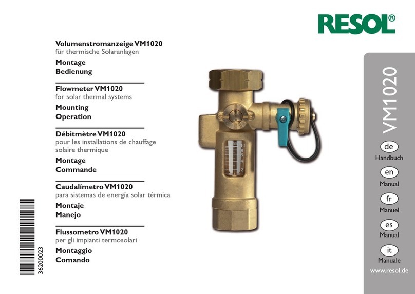Resol VM1020 Manuel de service