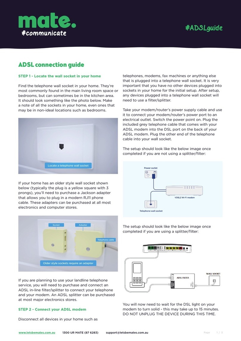 NetComm Wireless Contact NF18ACV Manuel utilisateur