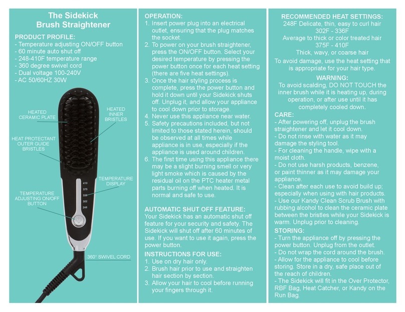 Head Kandy Sidekick Manuel utilisateur Head Kandy Sidekick Manuel utilisateur