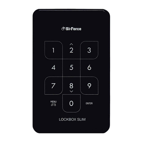 SiForce LOCKBOX SLIM Manuel utilisateur