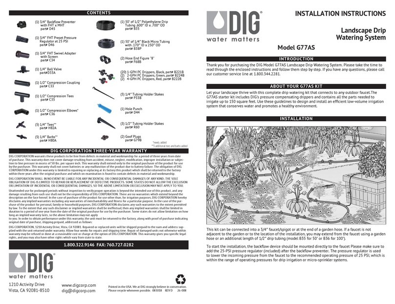 DIG G77AS Manuel utilisateur