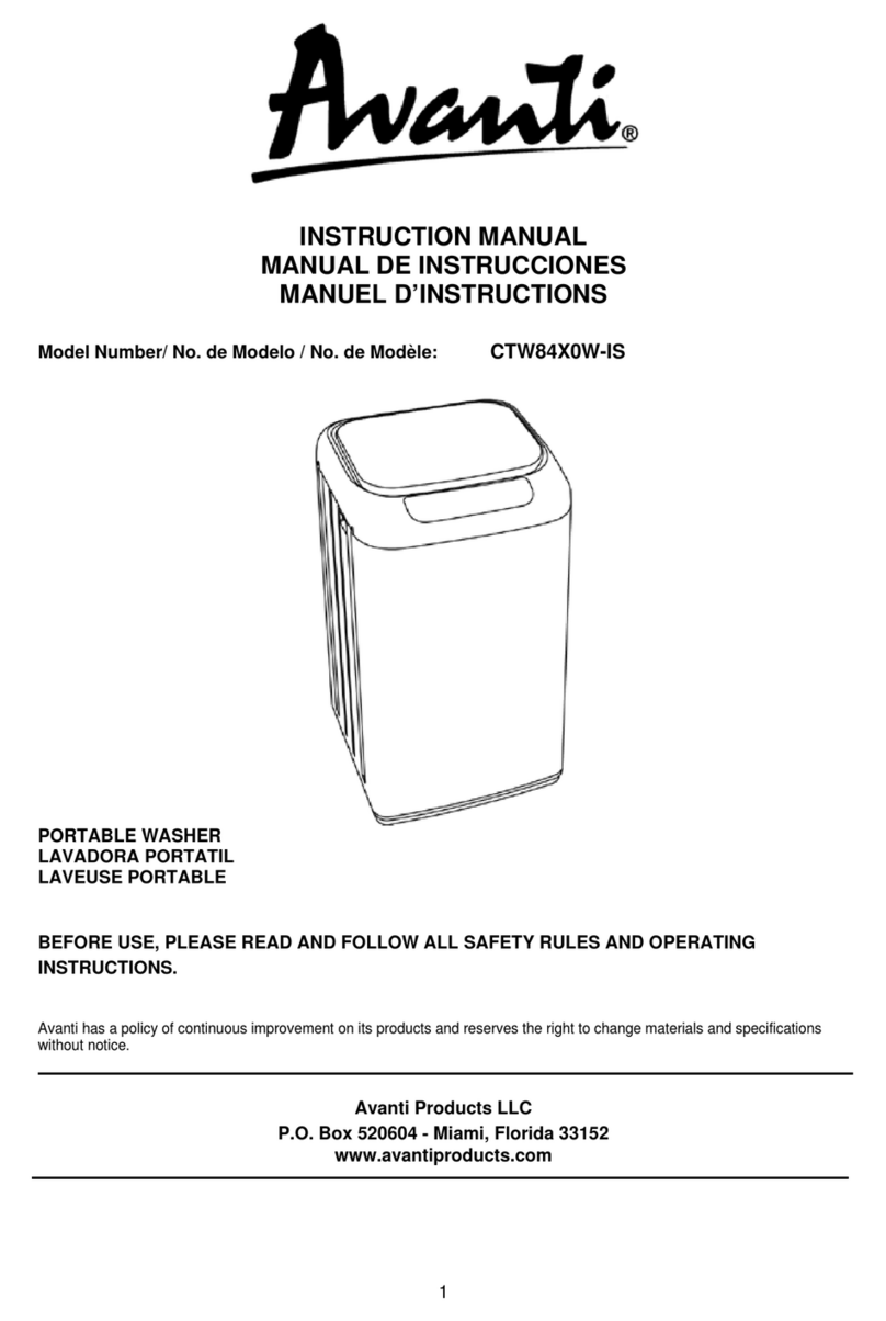Avanti CTW84X0W-IS Manuel utilisateur
