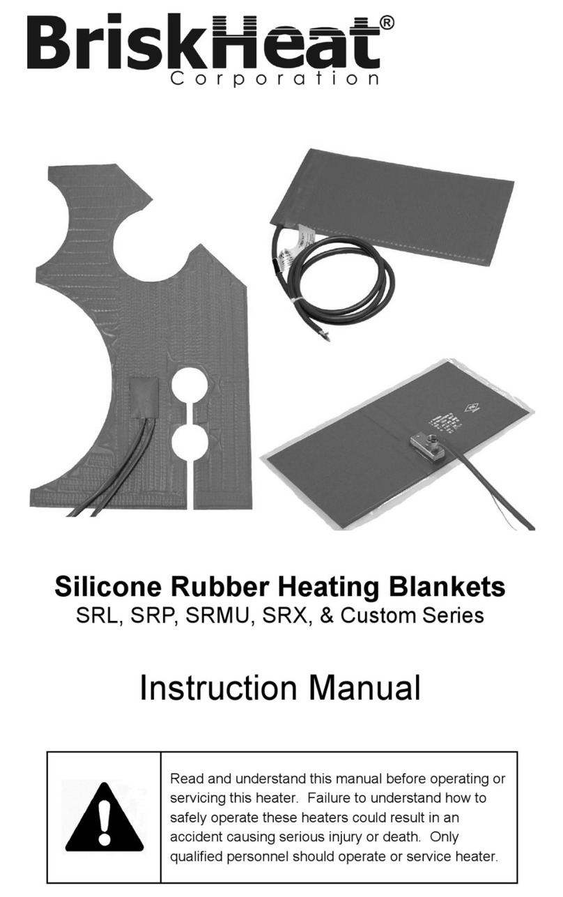 BriskHeat Custom Series Manuel utilisateur