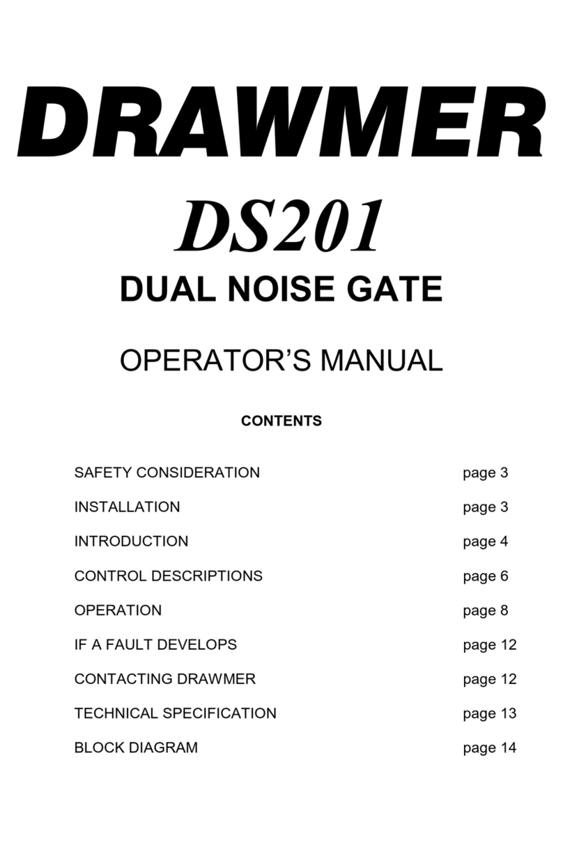 Drawmer DS201 Manuel utilisateur