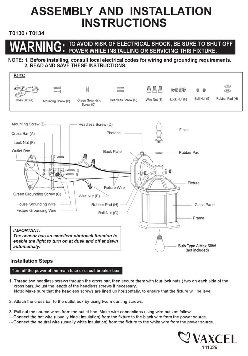 Vaxcel T0130 Manuel d'instructions