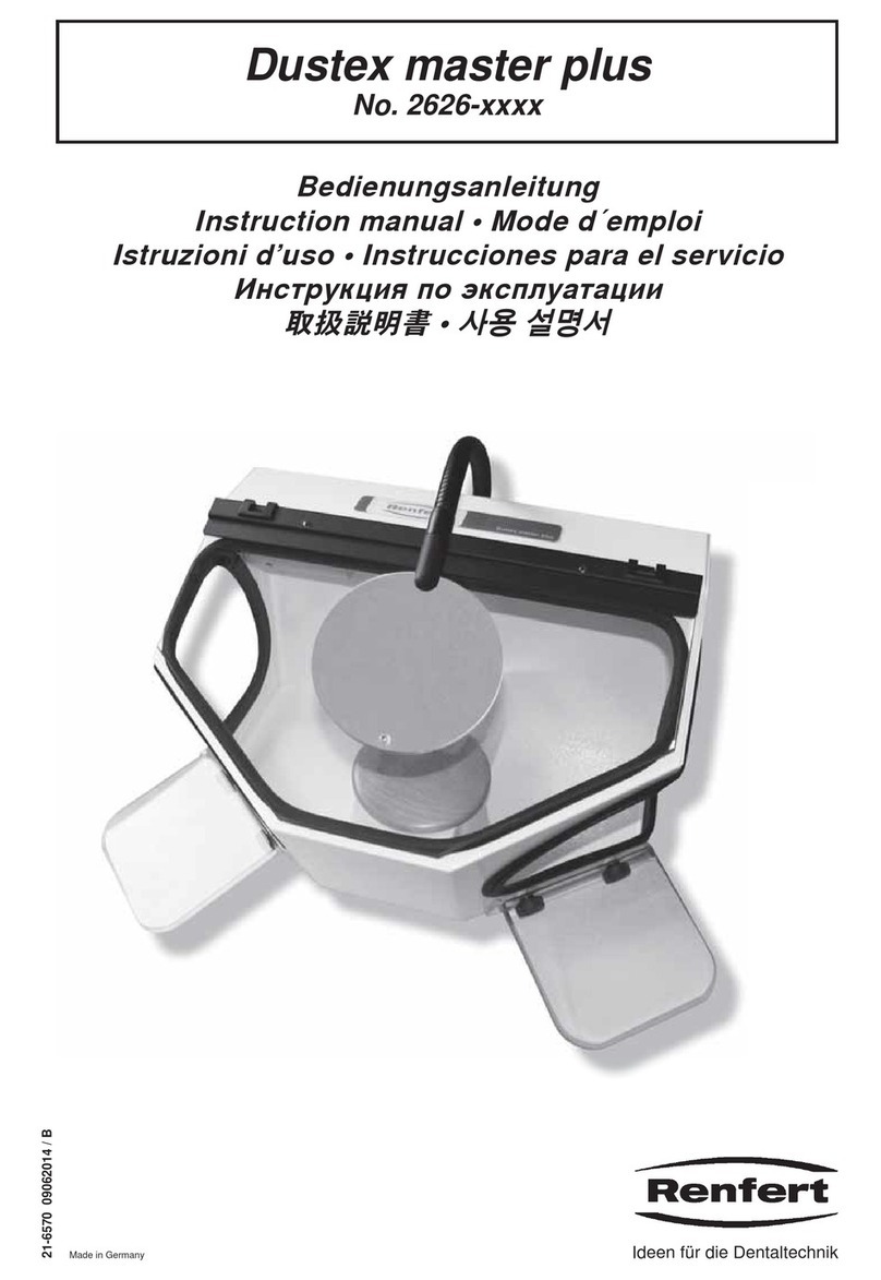 Renfert Dustex master plus Manuel utilisateur Renfert Dustex master plus Manuel utilisateur