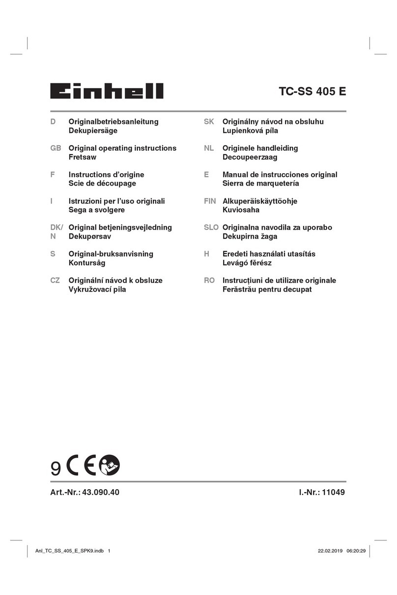 EINHELL TC-SS 405 E Manuel utilisateur