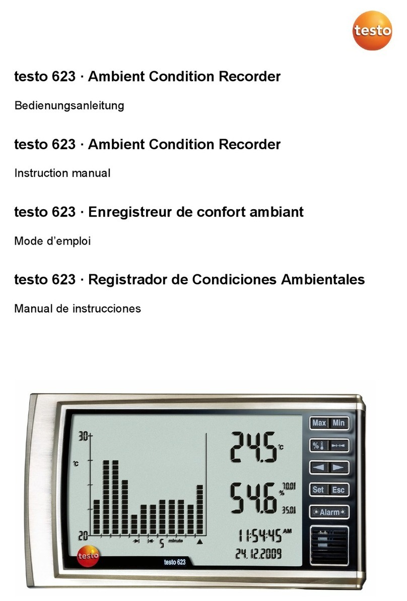 TESTO 623 Manuel utilisateur