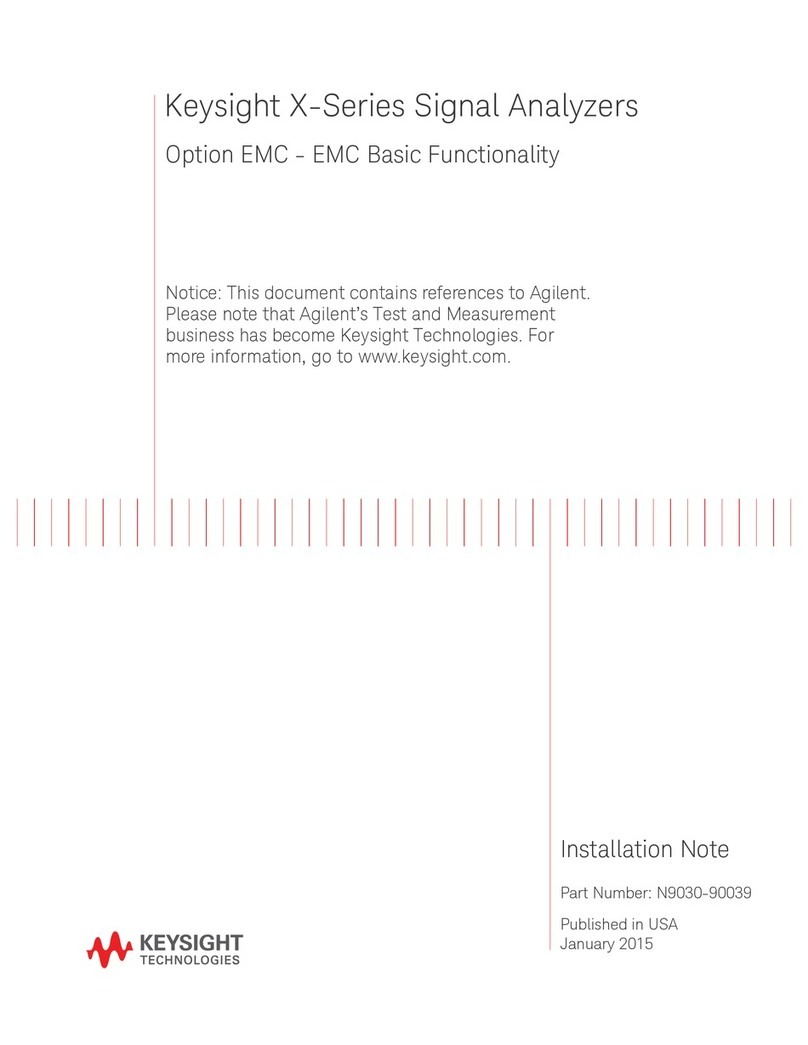 Keysight Technologies X Series Manuel d'installation et d'exploitation