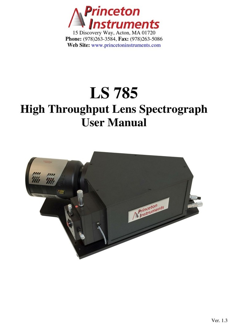 Princeton Instruments LS 785 Manuel utilisateur Princeton Instruments LS 785 Manuel utilisateur