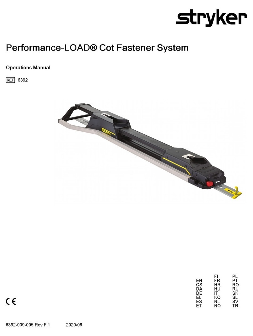 Stryker Performance-LOAD Cot Fastener System Manuel utilisateur