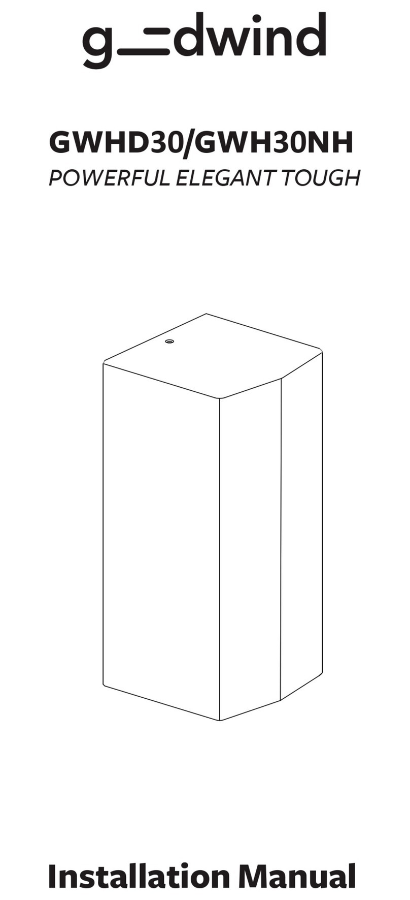 Goodwind GWHD30 Manuel utilisateur