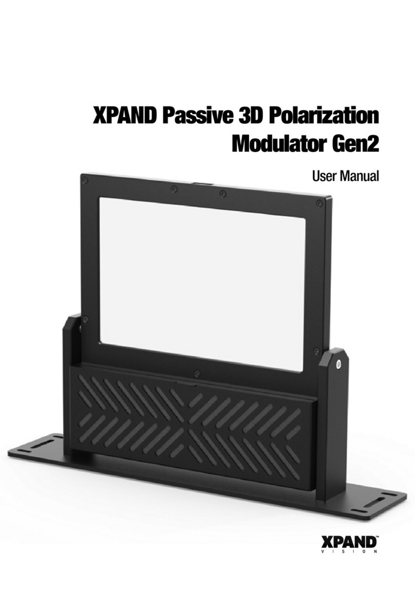 Xpand Passive 3D PolarizationModulator Gen2 Manuel utilisateur