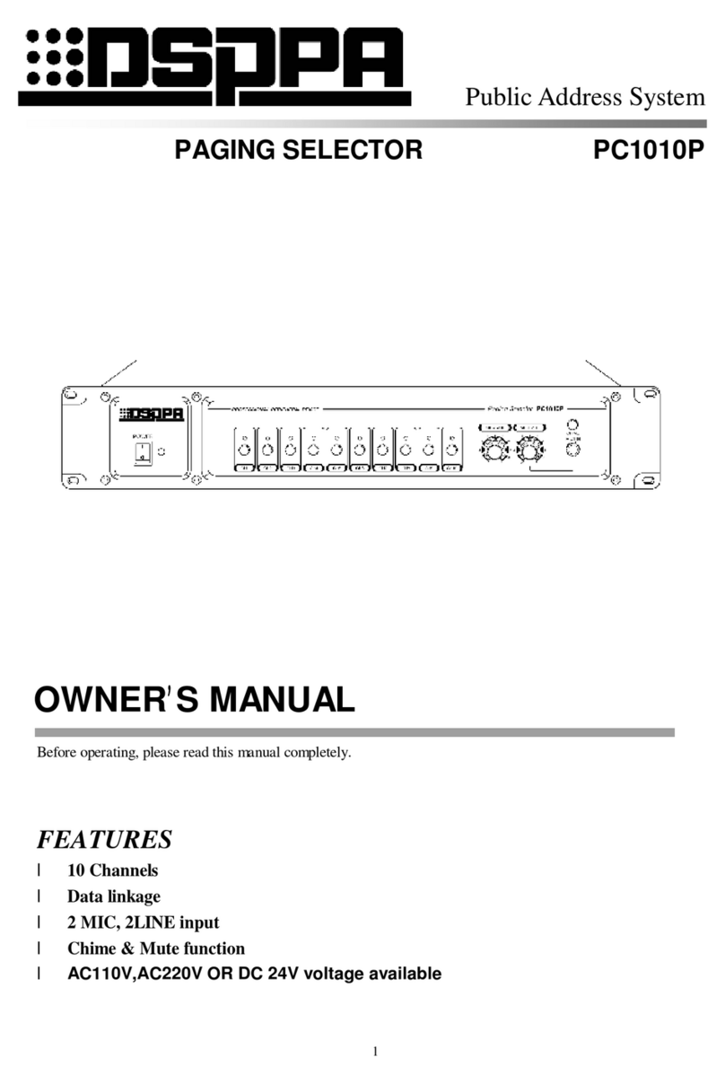 DSPPA PC1010P Manuel utilisateur