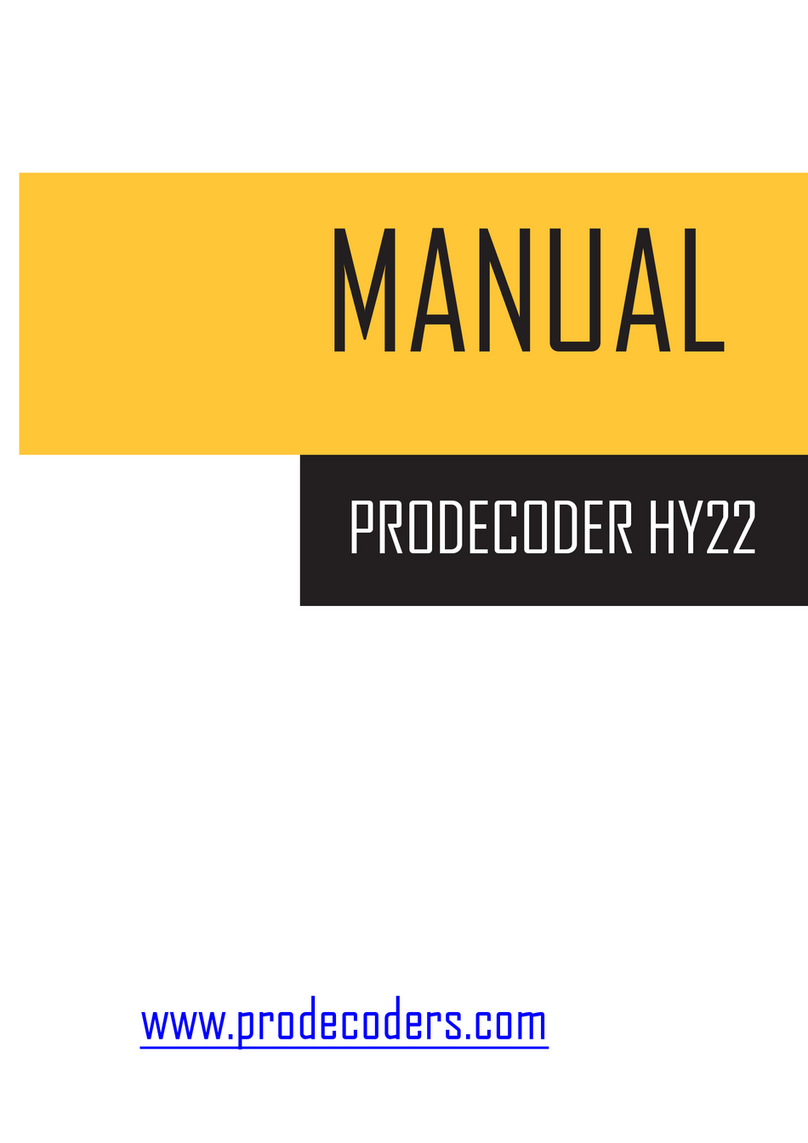 PRODECODER HY22 Manuel utilisateur
