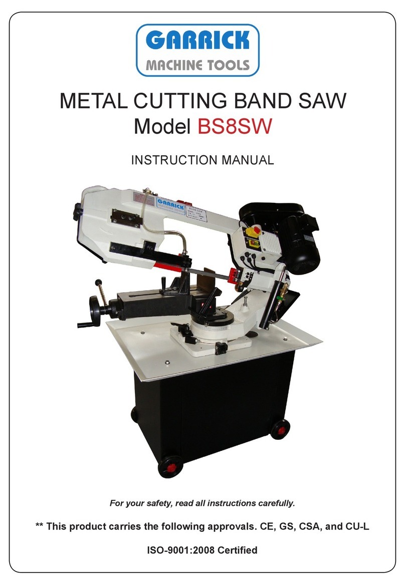 Garrick BS8SW Manuel utilisateur