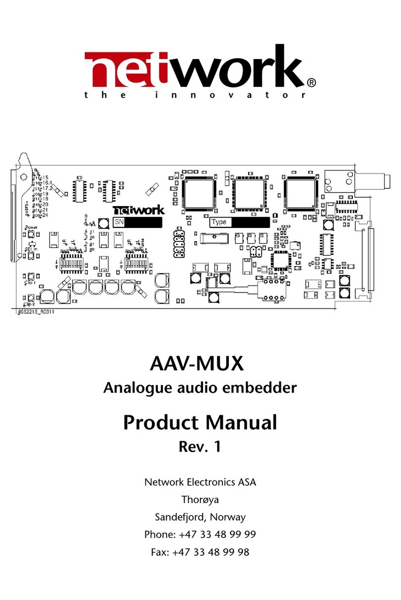 Network Electronics AAV-MUX Manuel utilisateur