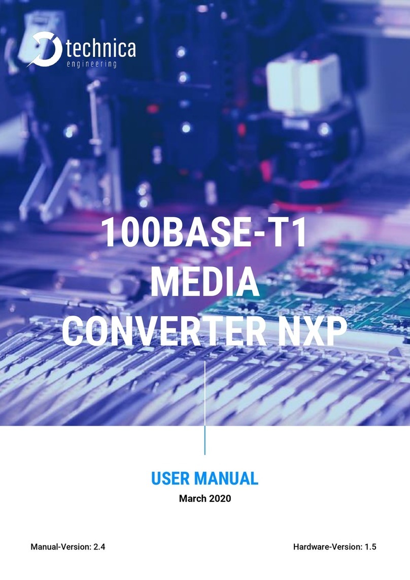Technica Engineering 100Base-T1 SFP Manuel utilisateur Technica Engineering 100Base-T1 SFP Manuel utilisateur