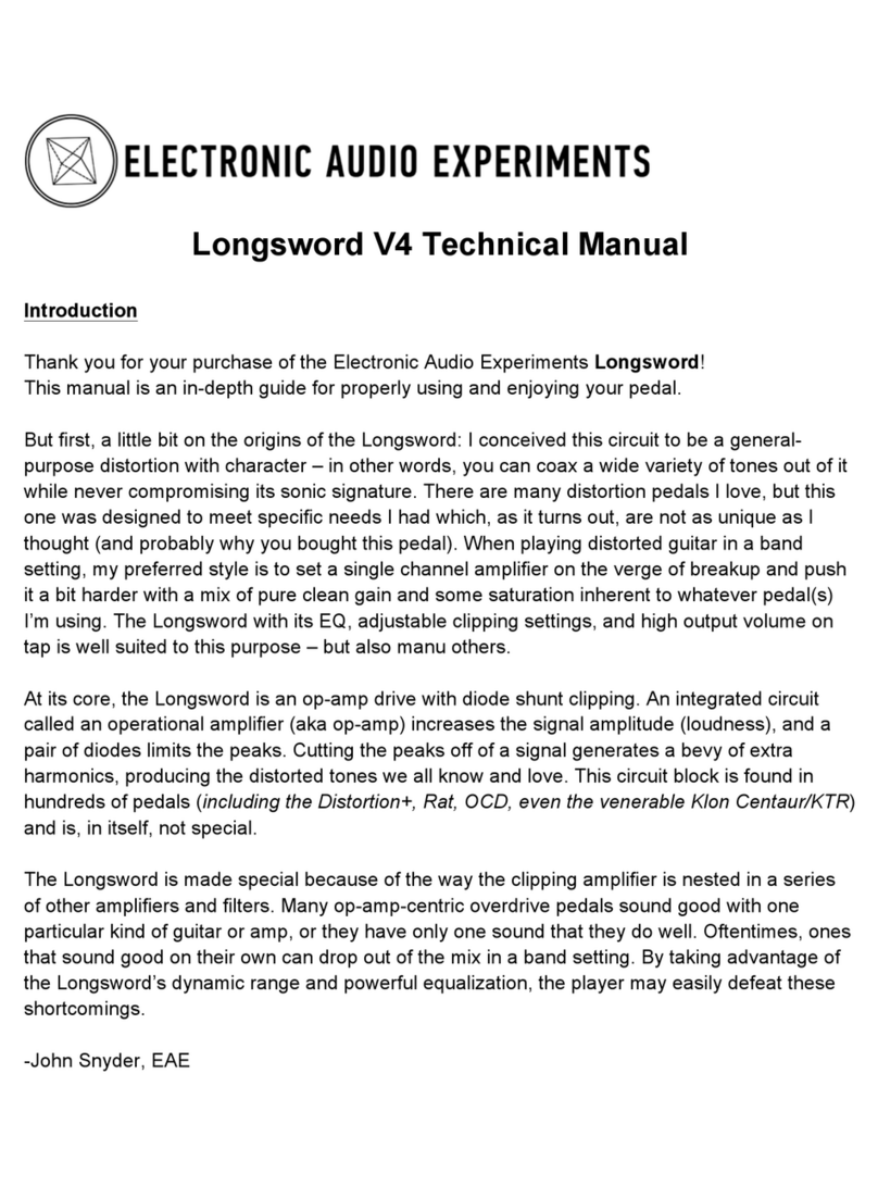 Electronic Audio Experiments Longsword V4 Manuel utilisateur