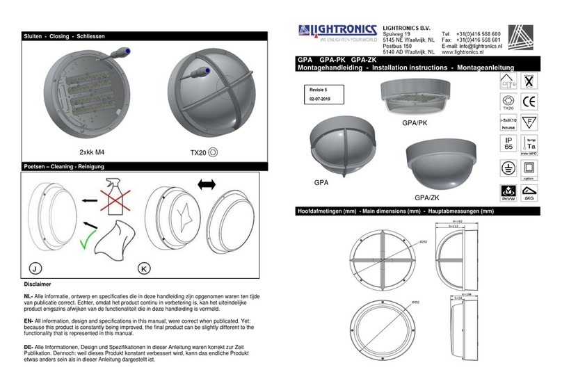 Lightronics GPA Manuel utilisateur
