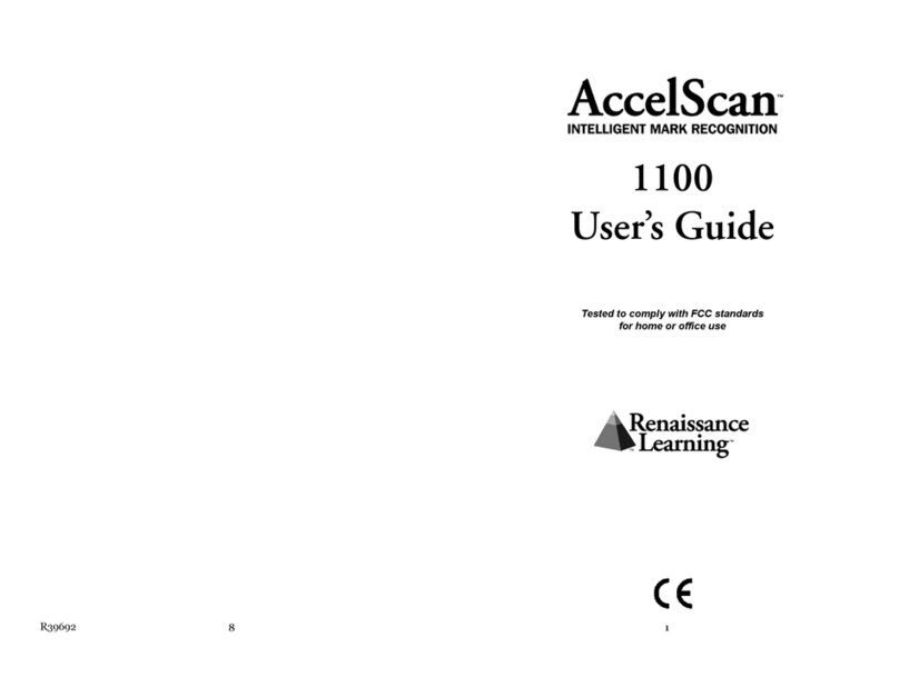 Renaissance Learning AccelScan 1100 Manuel utilisateur