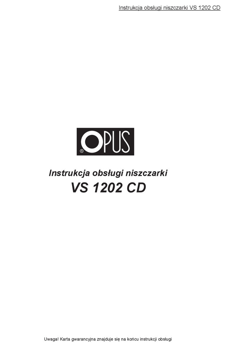 Opus VS 1202 CD Manuel utilisateur