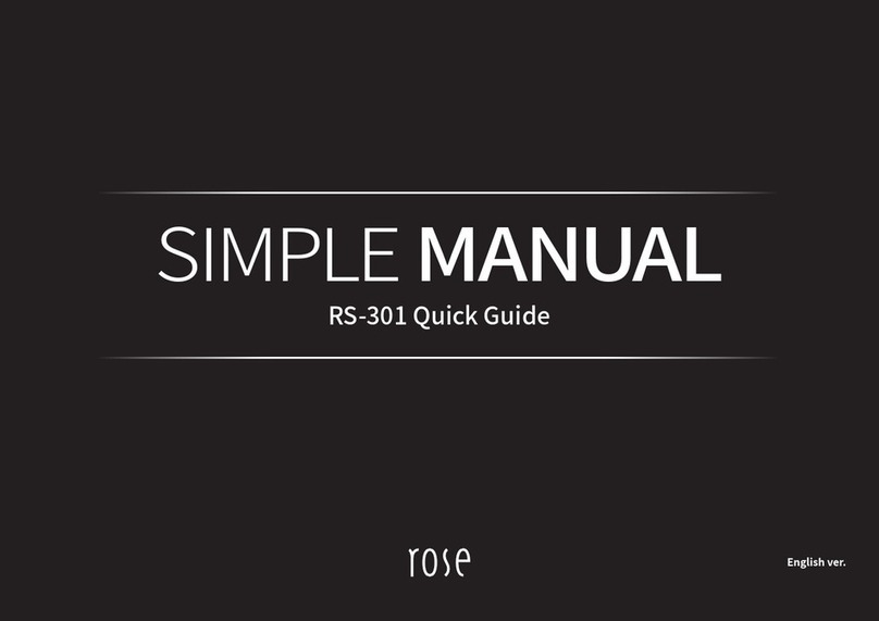 Rose electronics RS-301 Manuel utilisateur